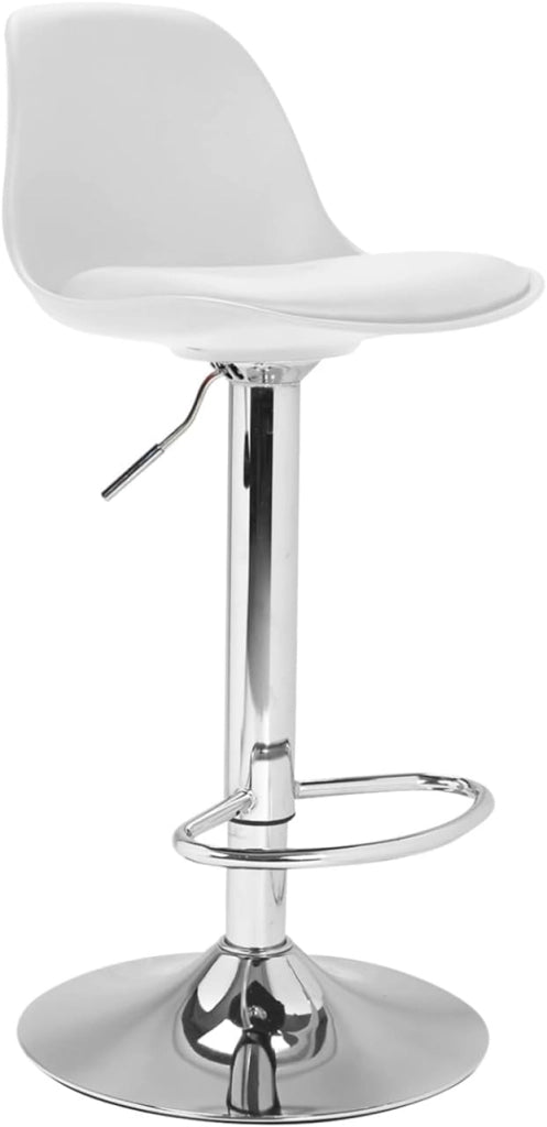 Set di 4 sgabelli da bar design bianco KARL
