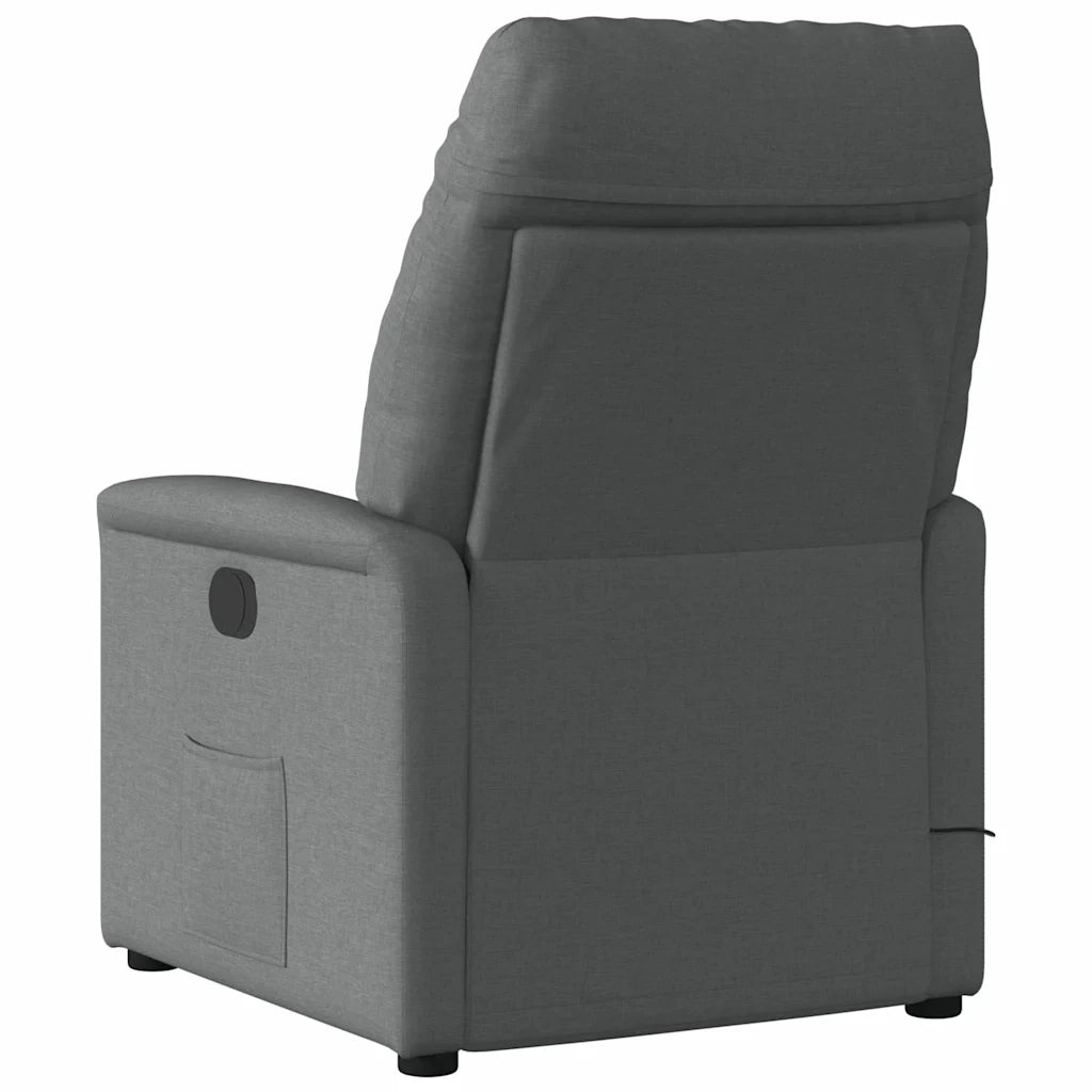 Divano Sedia-Poltrona reclinabile in tessuto grigio scuro 234335