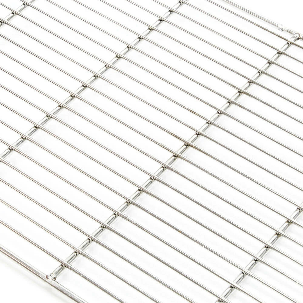 Griglia per barbecue quadrata in acciaio inox 54 x 34 cm accessorio per barbecue griglia 16_0001858