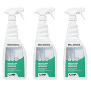 Kit 3 pezzi brill doccia anticalcare protettivo per vetri e ceramiche 750 ml