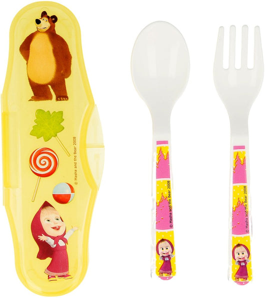 Set posate 2 pezzi con Box Masha e Orso