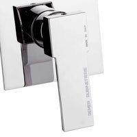 Rubinetto da incasso per vasca/doccia quadro - serie qubika