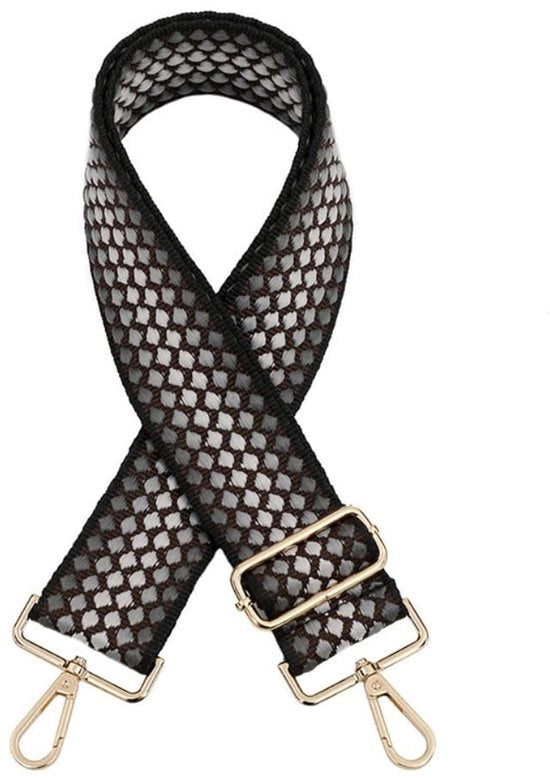 Cintura regolabile per spalla 5 cm - colore grigio scuro, ideale per borse da tracolla