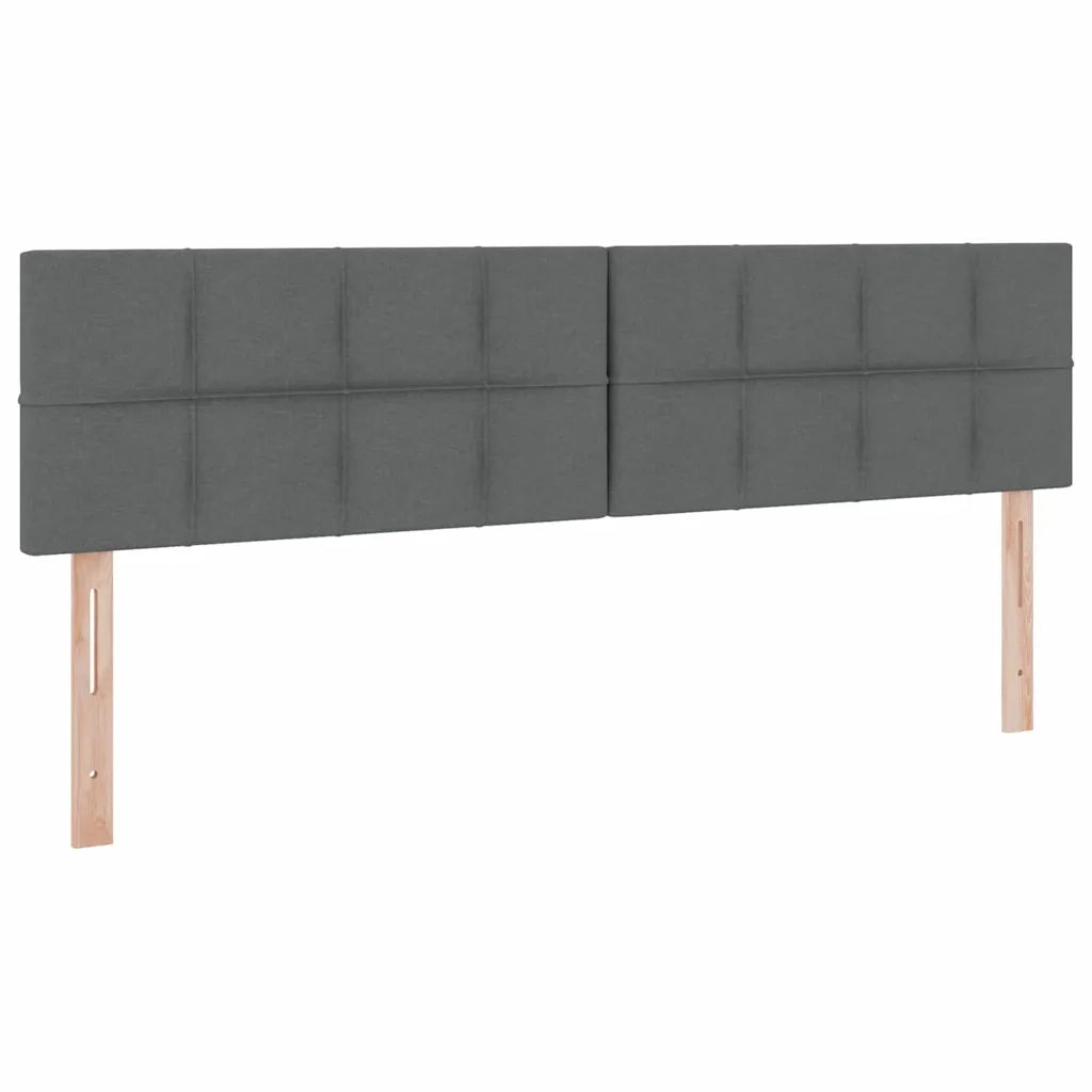Letto con contenitore e materasso Grigio scuro 180 x 200 cm