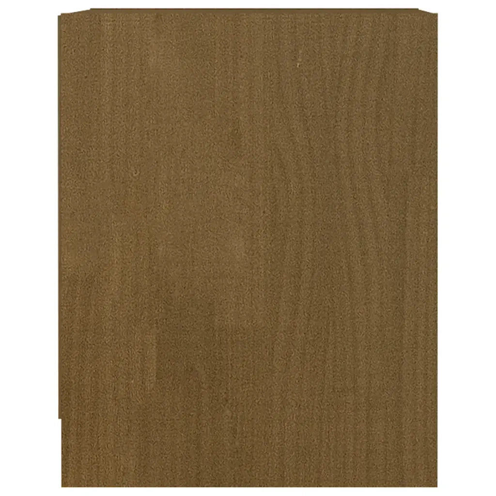 Comodino Marrone Ambra 35,5x33,5x41,5 cm in Legno di Pino 809925