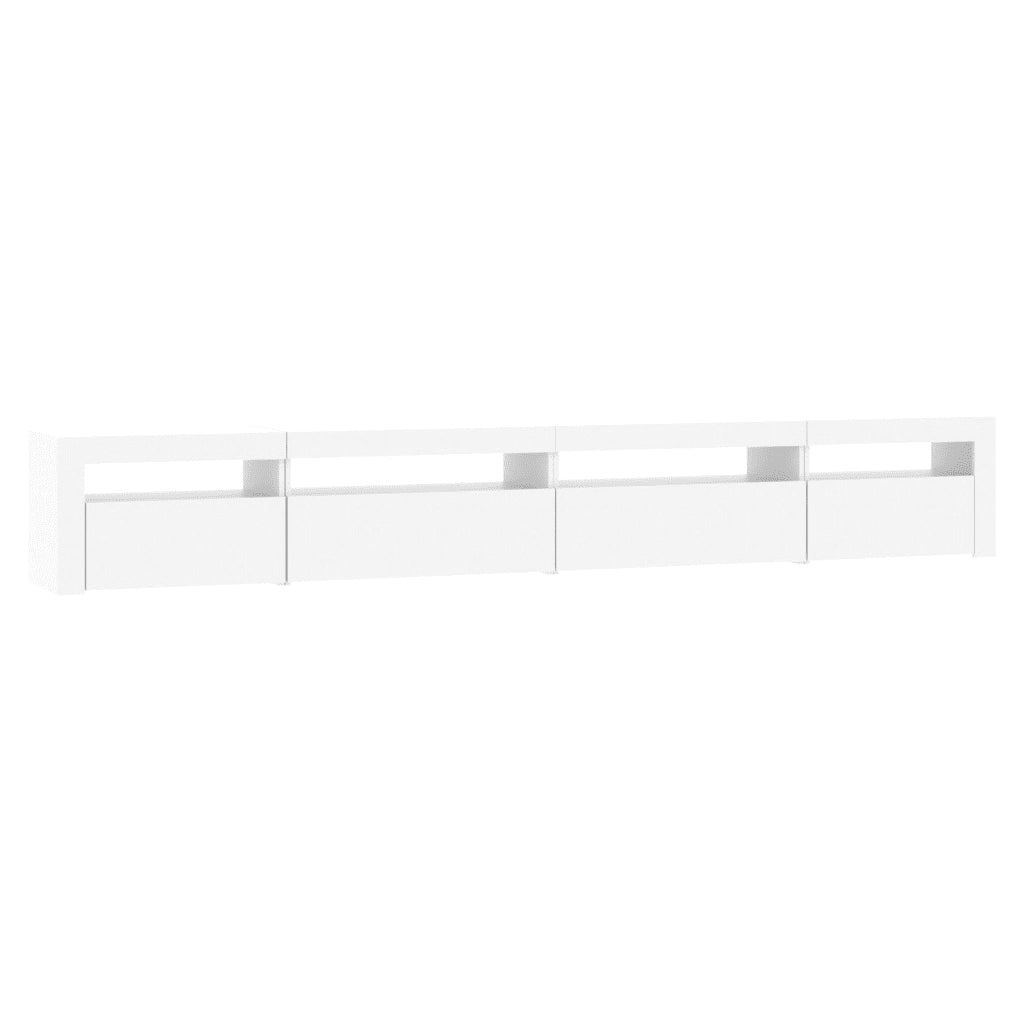 Mobile Porta TV con Luci LED-Mobile per TV-Credenza TV Bianco 270x35x40 cm
