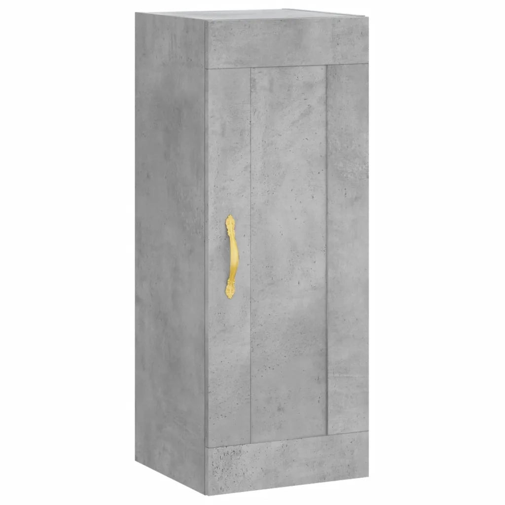 Credenza Grigio Cemento 34,5x34x180 cm in Legno Multistrato 3200117