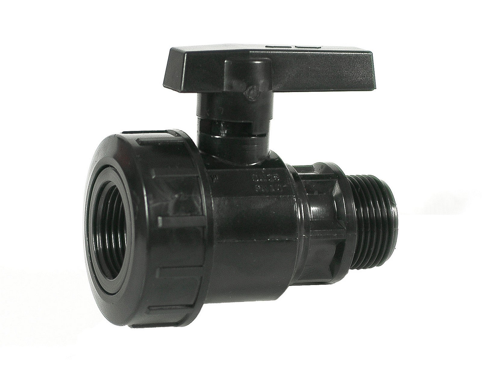 pl raccordo nylon-valvola a sfera maschio femmina 3/4" cod:ferx.12445