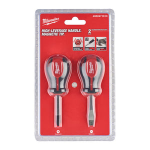 Kit 2 Pezzi Serie Giraviti A Bussola Corti 45Mm Con Lama Parallela-