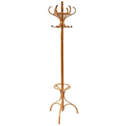 Perchero de pie de madera natural claro 31x44x179hcm