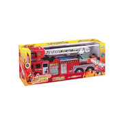 Trade Shop - Camion Pompiere Pompieri Bump And Go Con Luci Suoni Cambio Direzione Giocattoli -