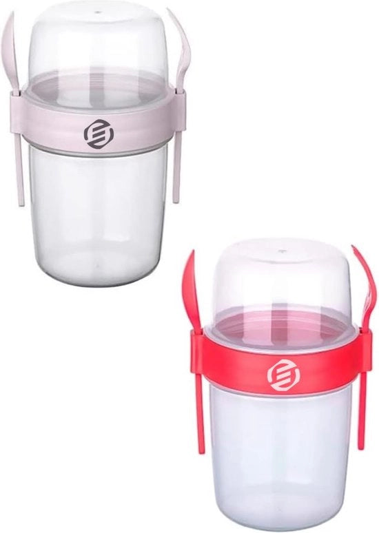 Set di Overnight Oats in Bicchieri di Mason - Muesli - Bicchieri per Havermout - Kit - Fondamentale per la tua colazione