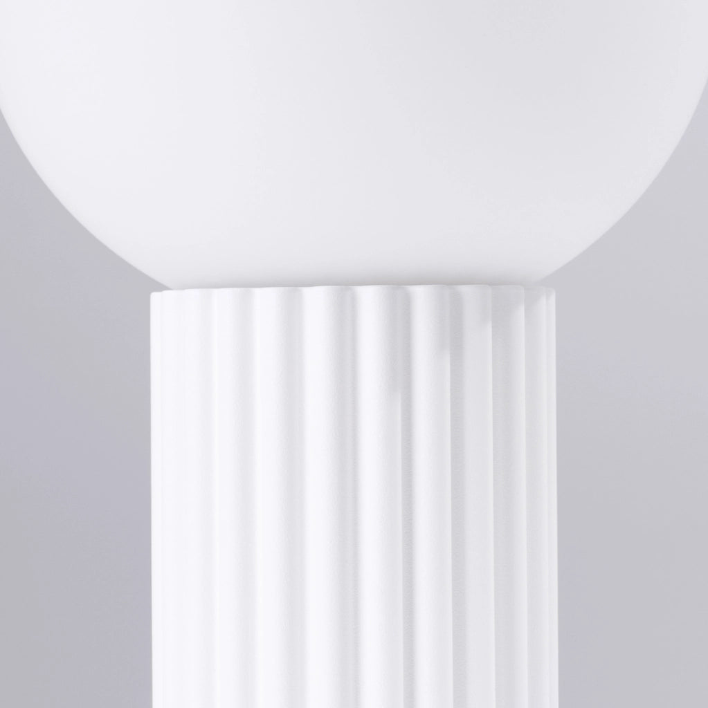 Lampada da tavolo SFERA bianca sfera vetro G9 8W Pure Lume
