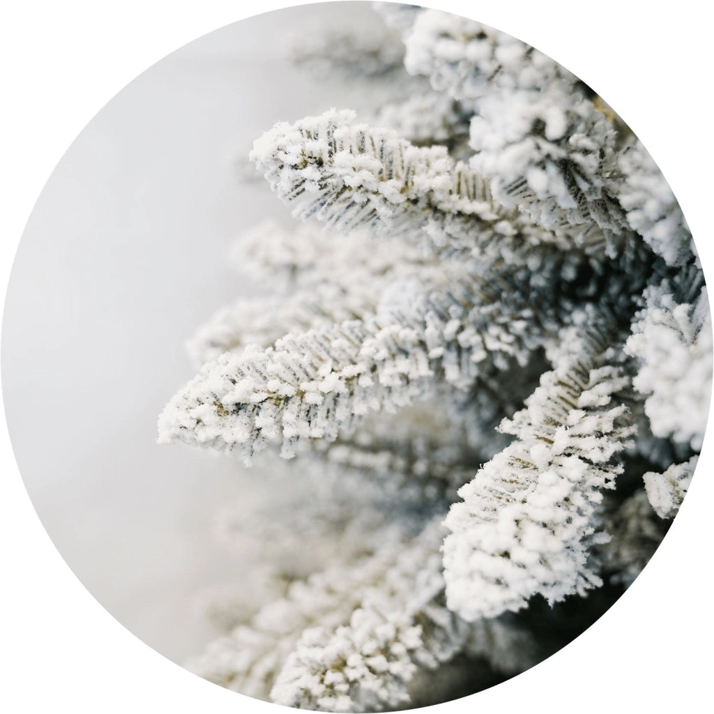Albero di Natale Artificiale Innevato 225 cm 96 Rami Eucalipto del Gargano