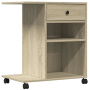 Supporto per stampante scrivania/ufficio con ruote rovere Sonoma 60 x 40 x 68,5 cm marrone 02_0044770