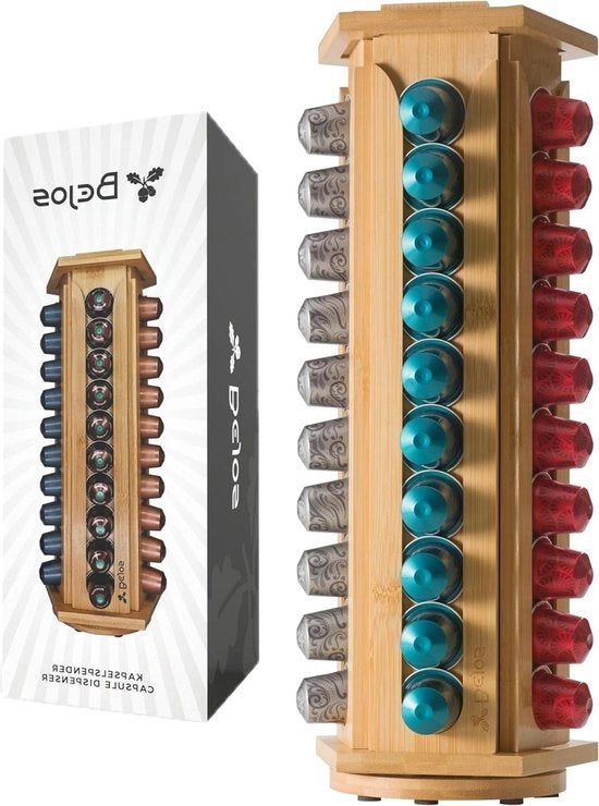 Capsule holder per 50 capsule Nespresso 360° rotativo con dispensatore per capsule 50 pezzi