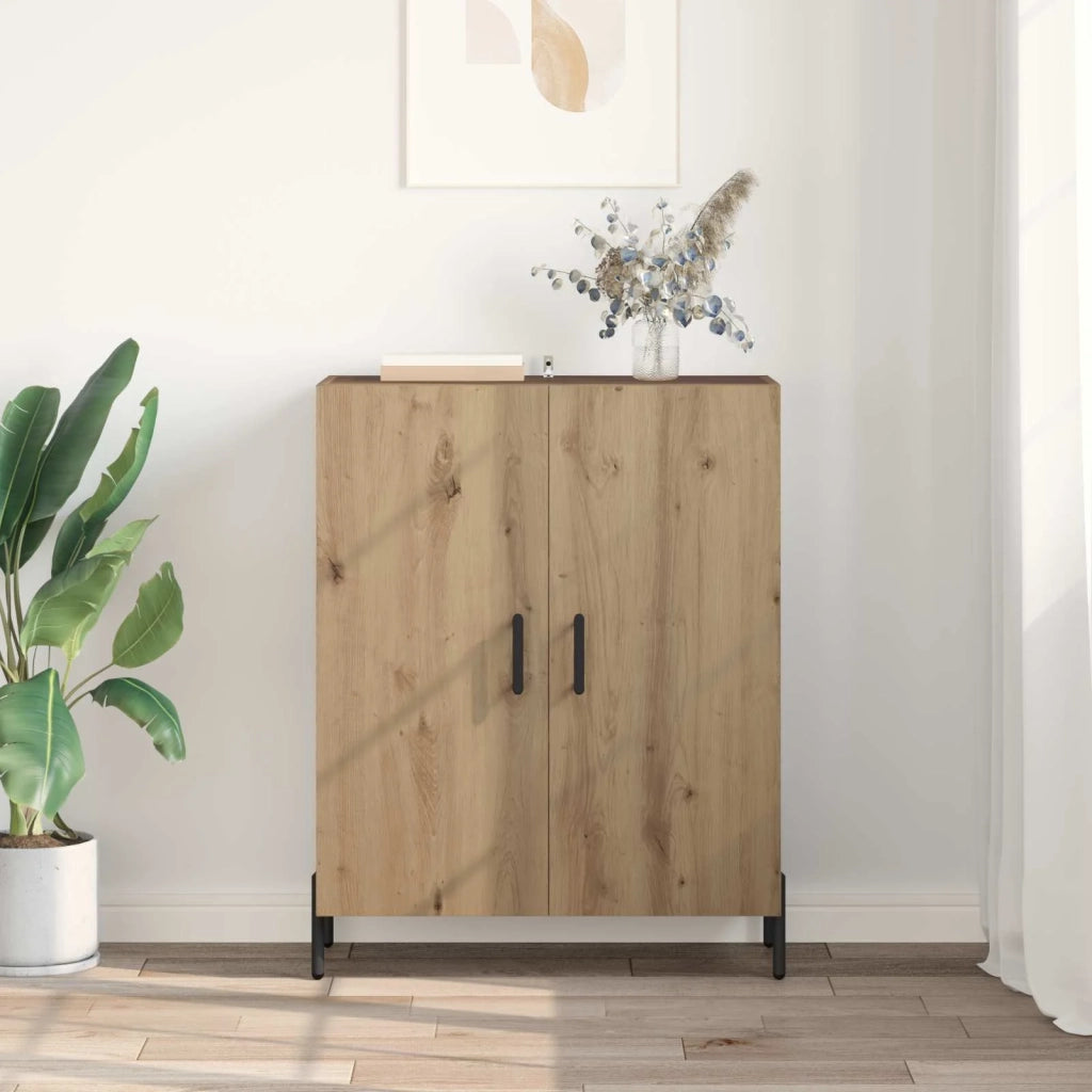 Credenza | Madia | Buffet da pranzo | Armadio da pranzo Rovere artigianale 69,5 x 34 x 90 cm Legno multistrato