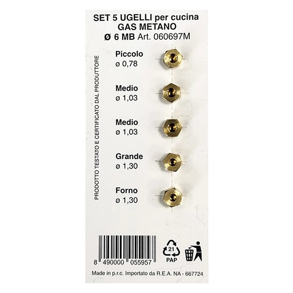 UGELLI PER CUCINA per metano  - IDROBLOK