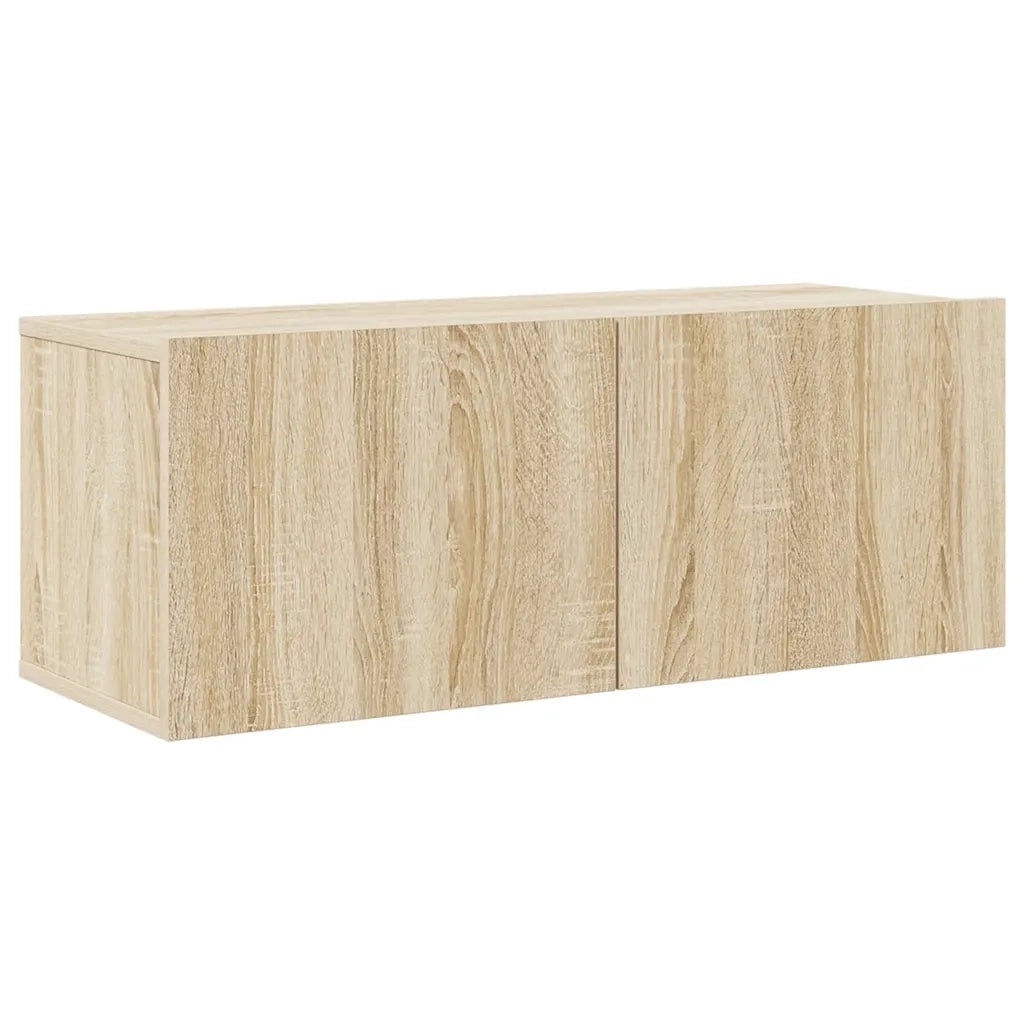 Set di Mobili Porta TV 4 pz-Credenza per TV Rovere Sonoma in Legno Multistrato 505571