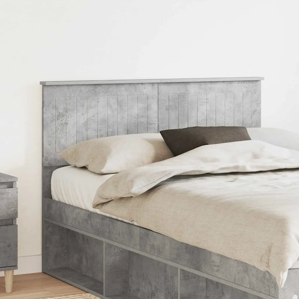 Testiera-Testata-Testiera Decorativa Grigio cemento 135 cm Legno multistrato 120368