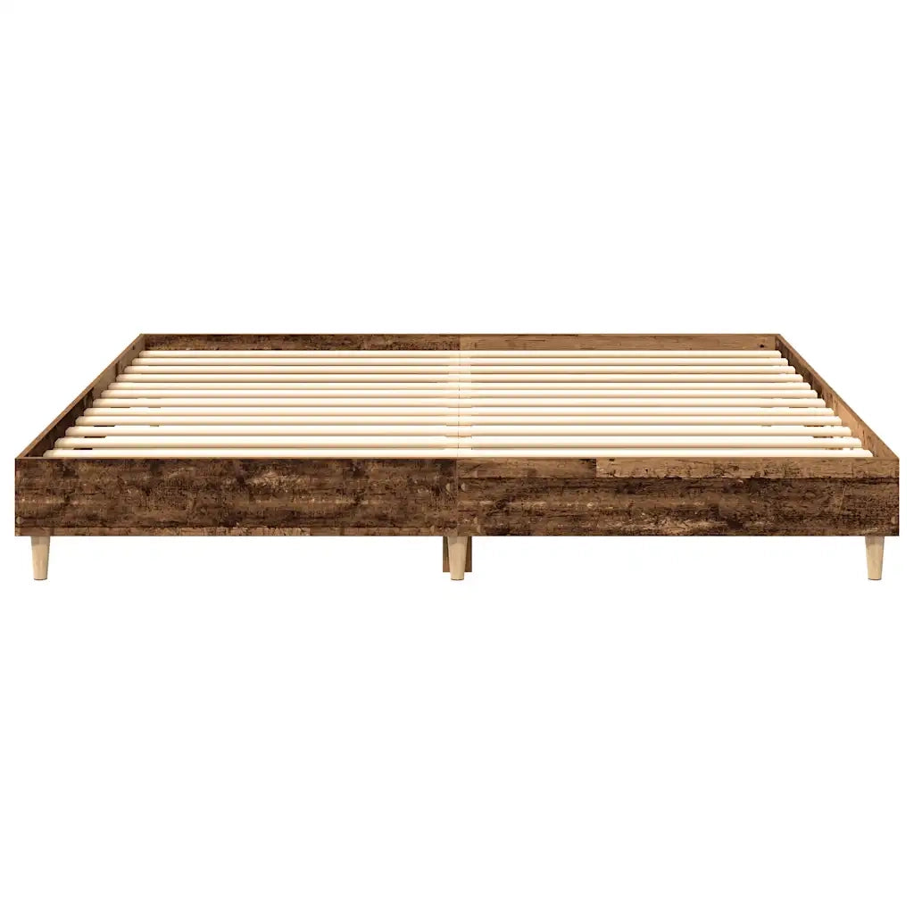 Giroletto senza Materasso-Struttura Letto Legno Antico 180x200 cm in Truciolato