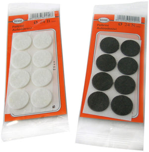 feltrino milleusi  tondo - col. bianco ï mm. 22 10 pz. cod:ferx.vit20222