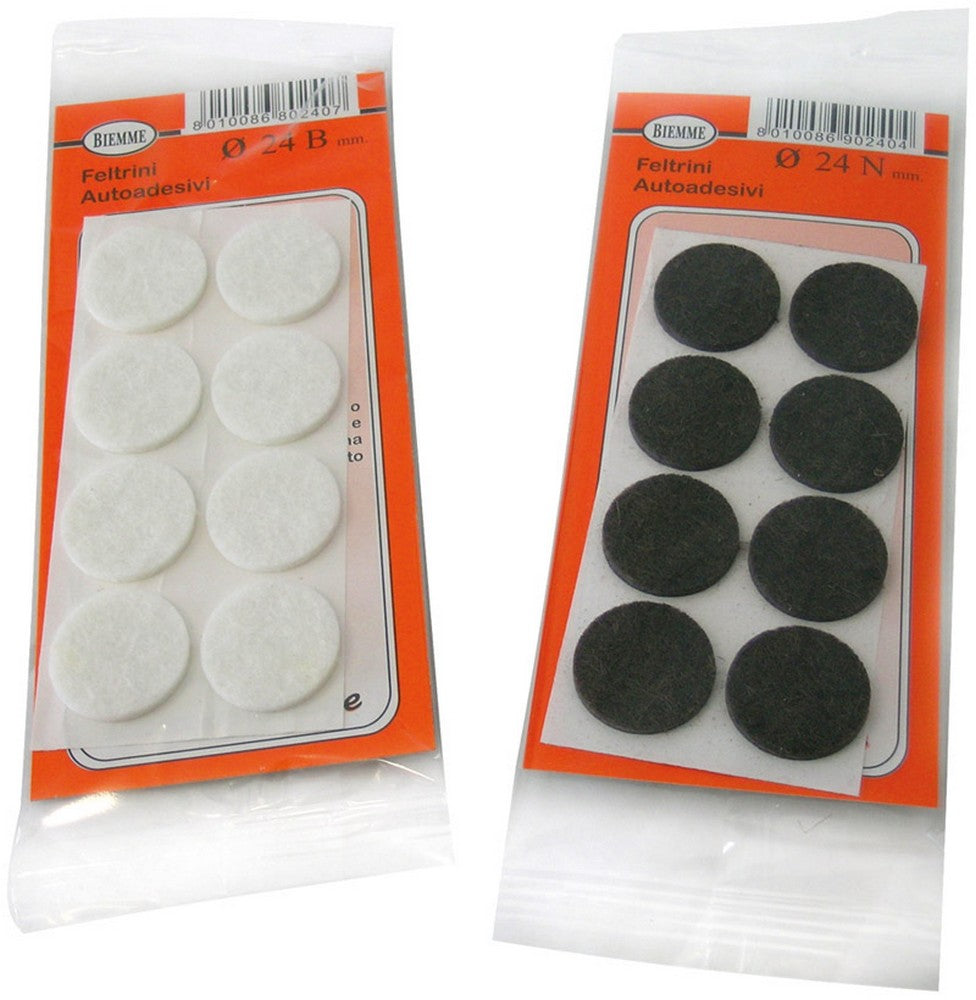 feltrino milleusi  tondo - col. bianco ï mm. 32 4 pz. cod:ferx.vit29064