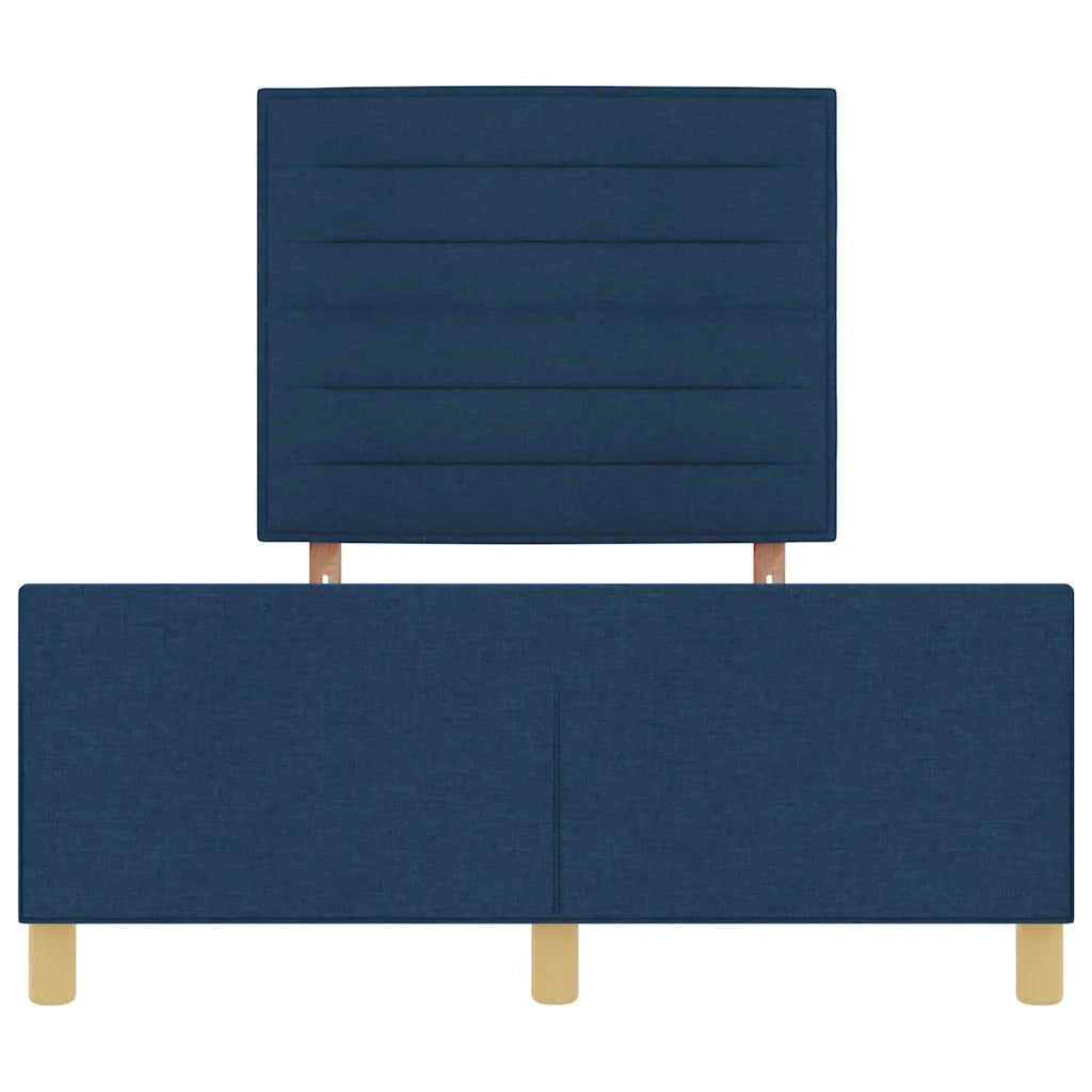 Struttura del letto con testiera Blu 140 x 200 cm Tessuto 3344661