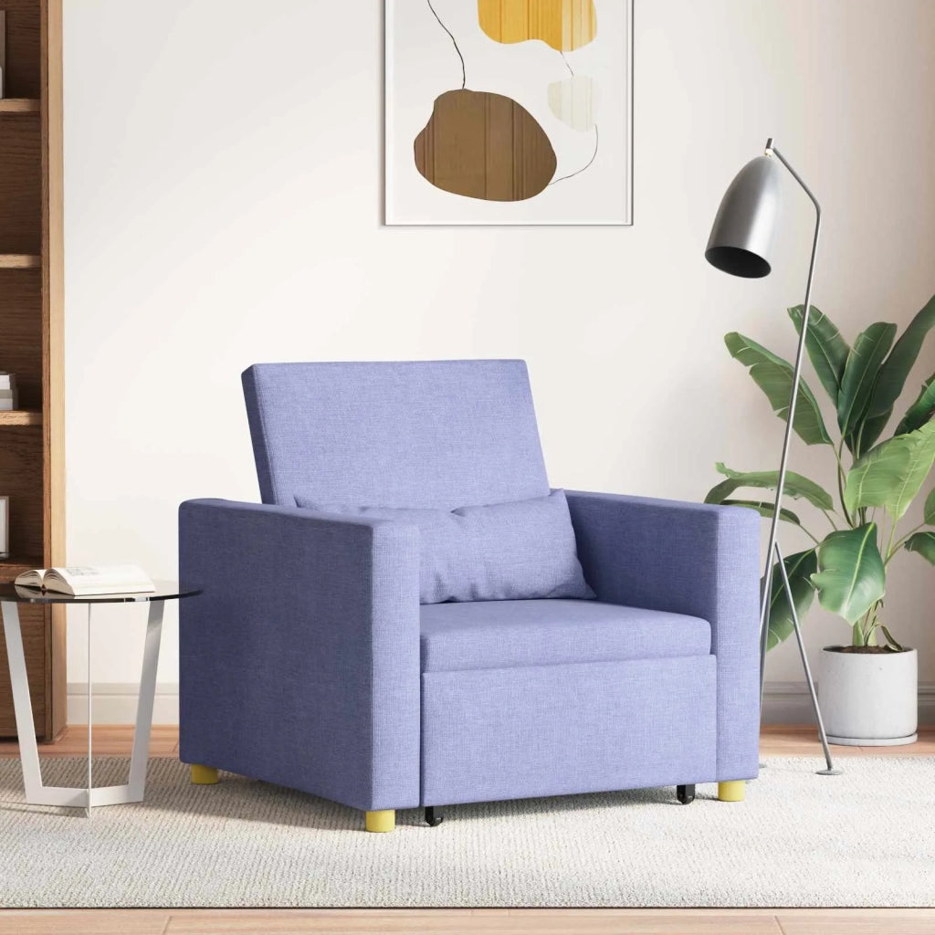 Divano letto estraibile singolo Blu Jeans 90 x 165 x 87 cm 42002695
