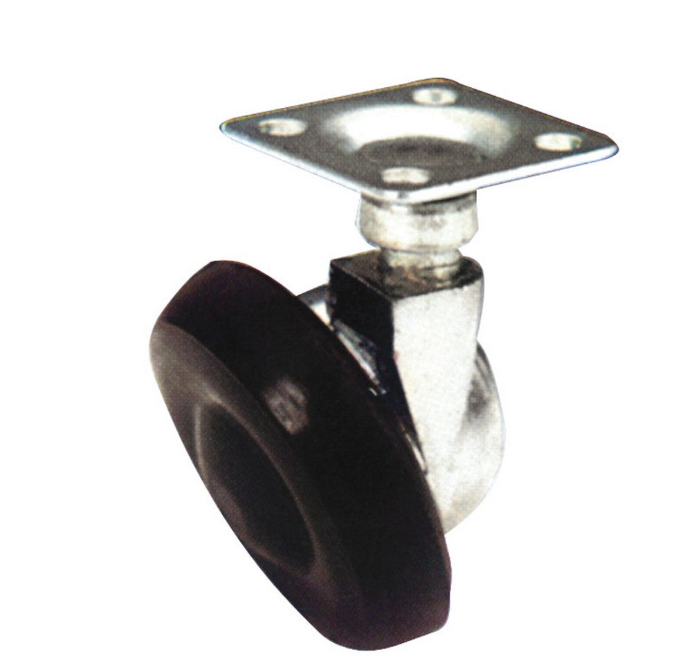 ruota girevole per mobili nylon  mm. 42-piastra mm. 28x28 cod:ferx.vit5543