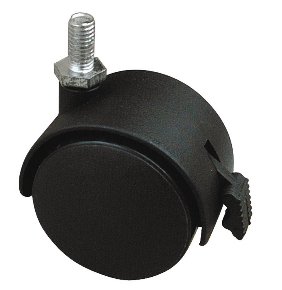 ruota girevole per mobili cuffia nylon+freno  mm. 40-perno m8x15 cod:ferx.vit19721