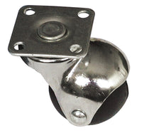 ruota girevole per mobili cuffia cromata  mm. 40-piastra mm. 38x38 cod:ferx.vit15739