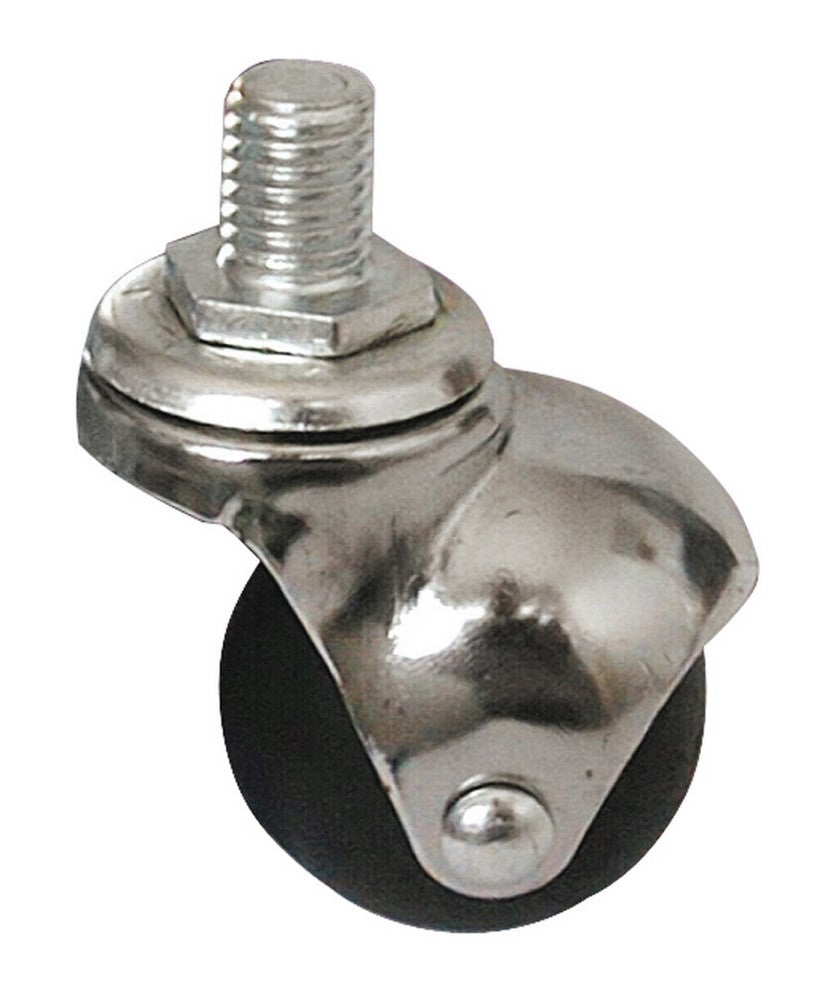 ruota girevole per mobili cuffia cromata  mm. 40-perno m8x15 cod:ferx.vit15742