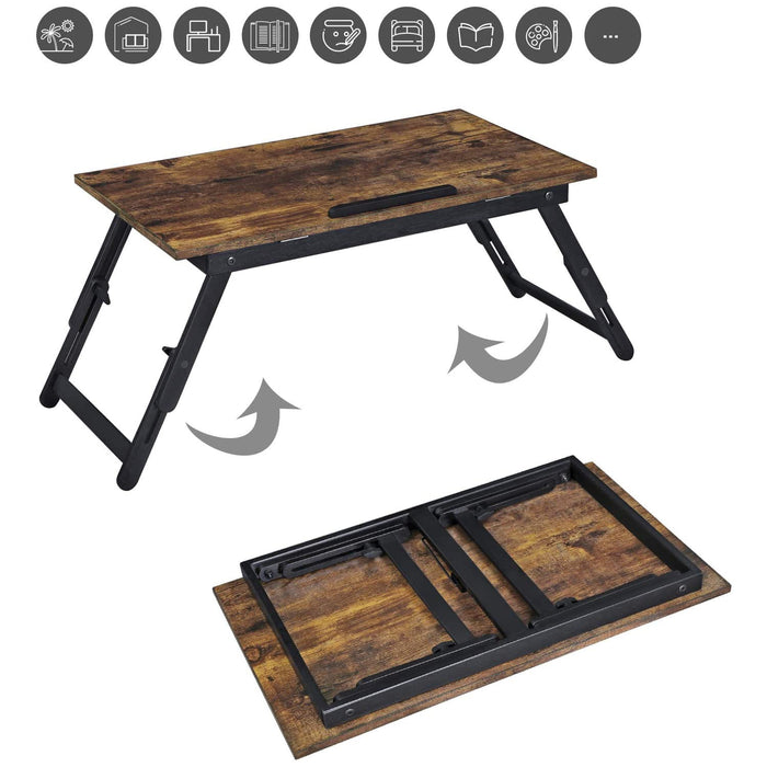 Tavolo rustico per laptop VALORA per lavoro e colazione - LLD104BY