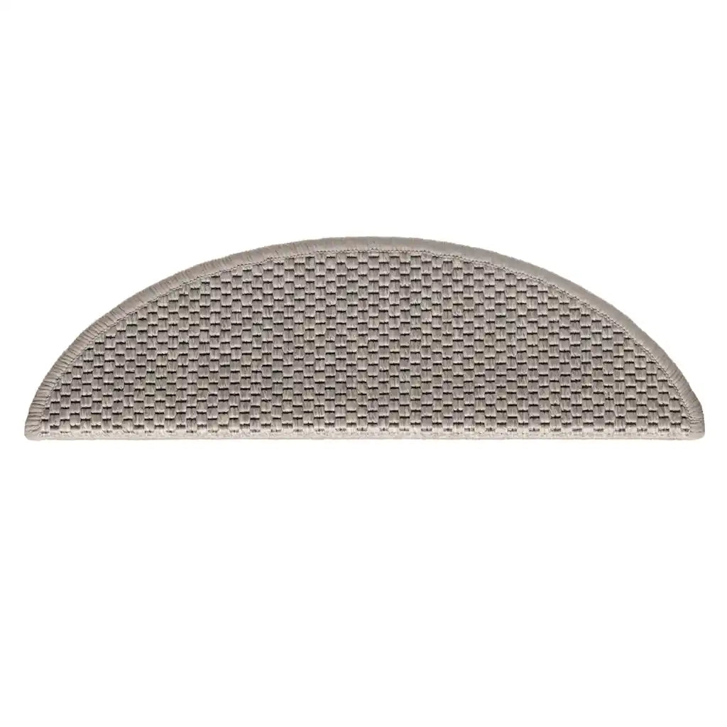 vidaXL Tappeti Autoadesivi Scale Aspetto Sisal 30 pz 56x17x3cm Argento