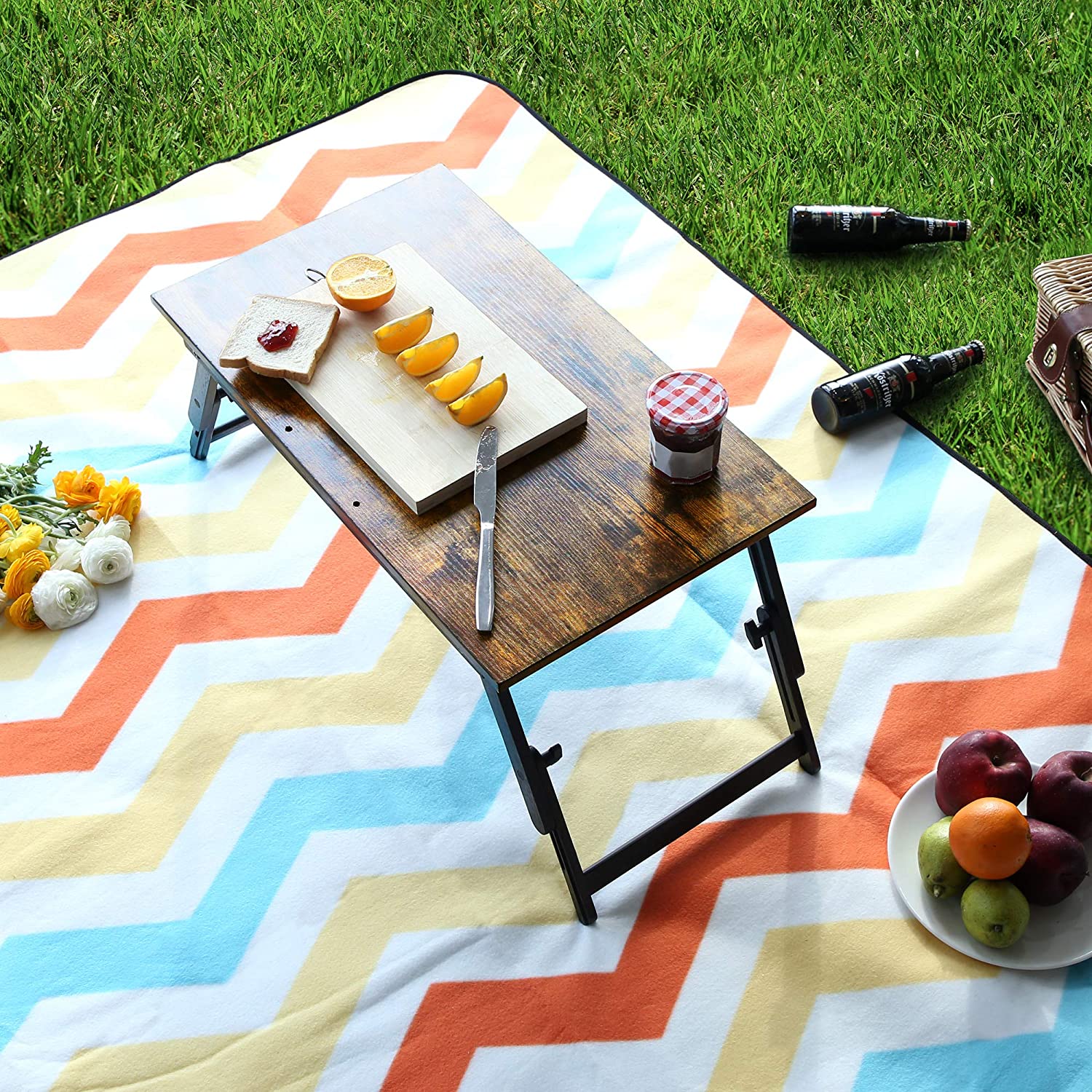 Tavolo rustico per laptop VALORA per lavoro e colazione - LLD104BY