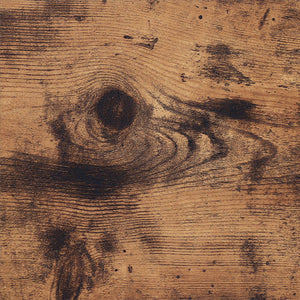 Mensola angolare Valora in ferro marrone rustico a 5 ripiani per soggiorno