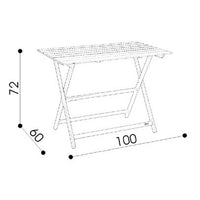 Tavolo pieghevole: Excelsior naturale cm 60x100
