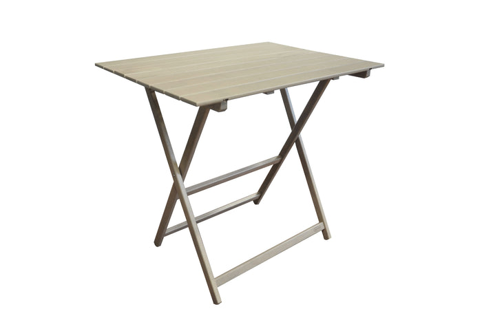 Set giardino tavolo Prince + 2 sedie Happy Hour in legno tortora