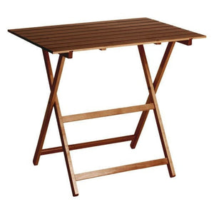 Set giardino tavolo Prince + 2 sedie Happy Hour in legno noce