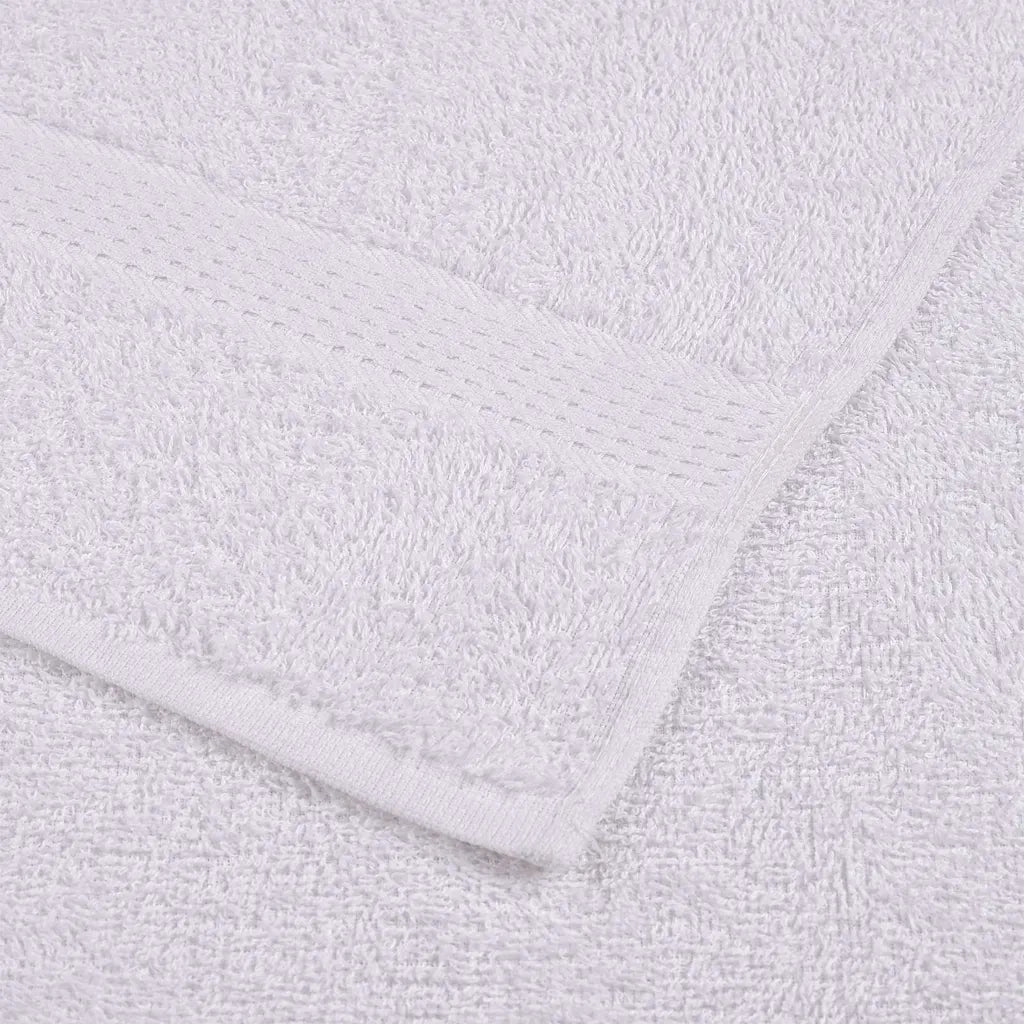 vidaXL Asciugamani da Bagno 25pz Bianchi 100x150cm 360g/m² 100% Cotone