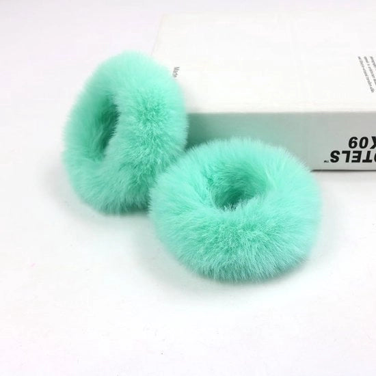 Set di 10 Accessori Capelli in Piuma in Verde