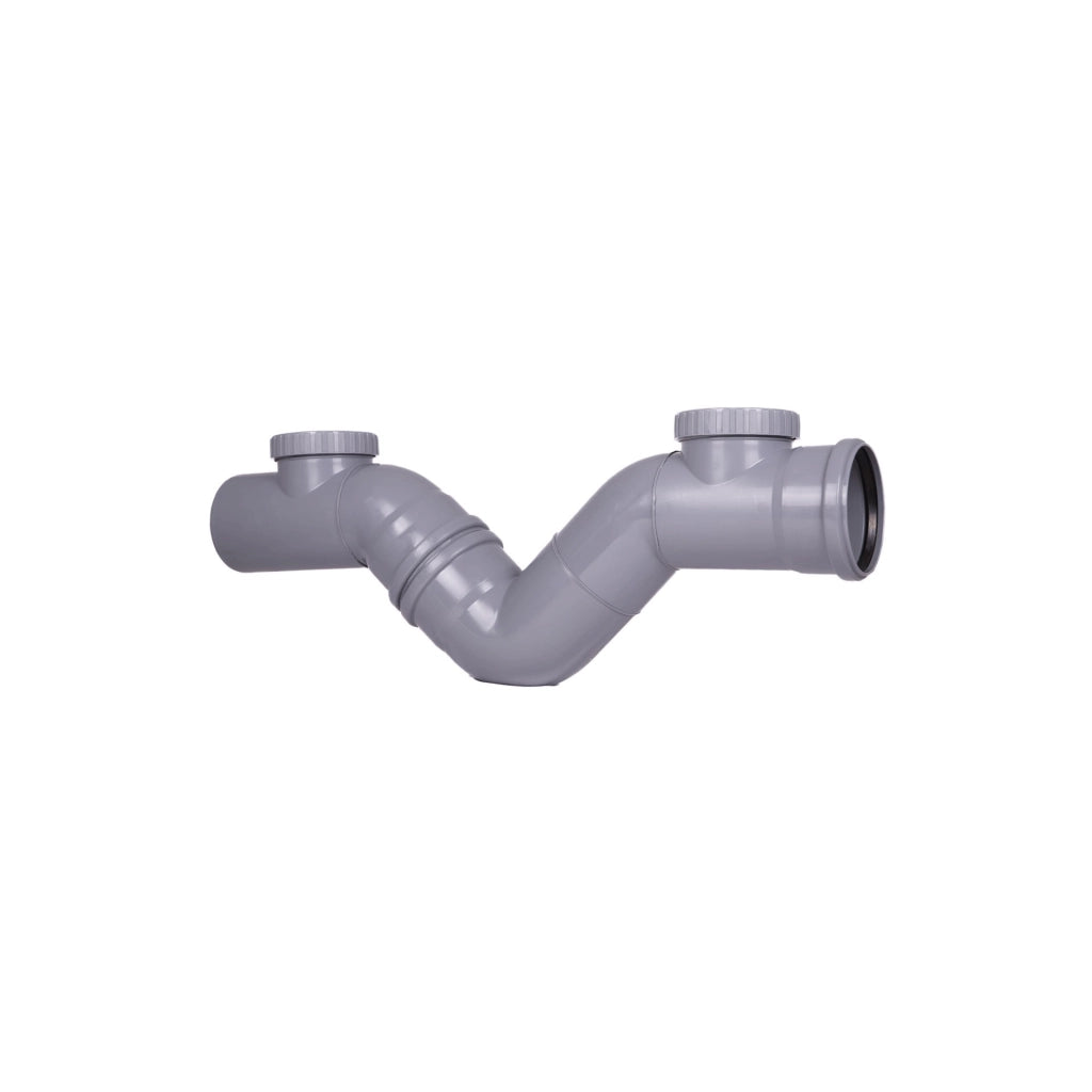 Sifone firenze orizzontale in polipropilene (2 Tappi) : Diametro - 160