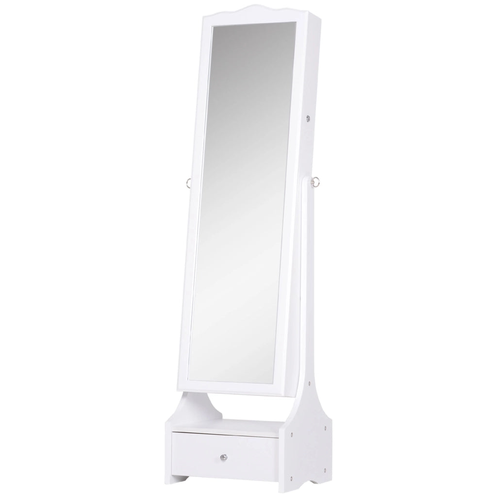 Cassettiera da Toeletta con Specchio e Luci LED ¨C zephmum ¨C 45x36x150cm