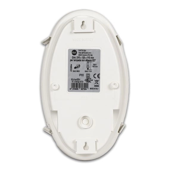 FME 62.720 PLAFONIERA OVALE BIANCO- FANTON- 1,0 pz