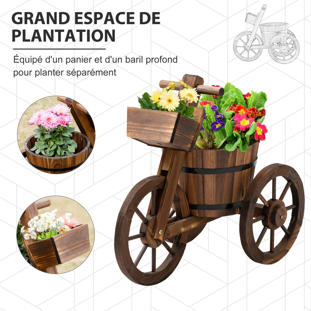 Etagere per Vasi da Fiori ¨C Minimal ¨C Legno di Pino 52x31x45 cm