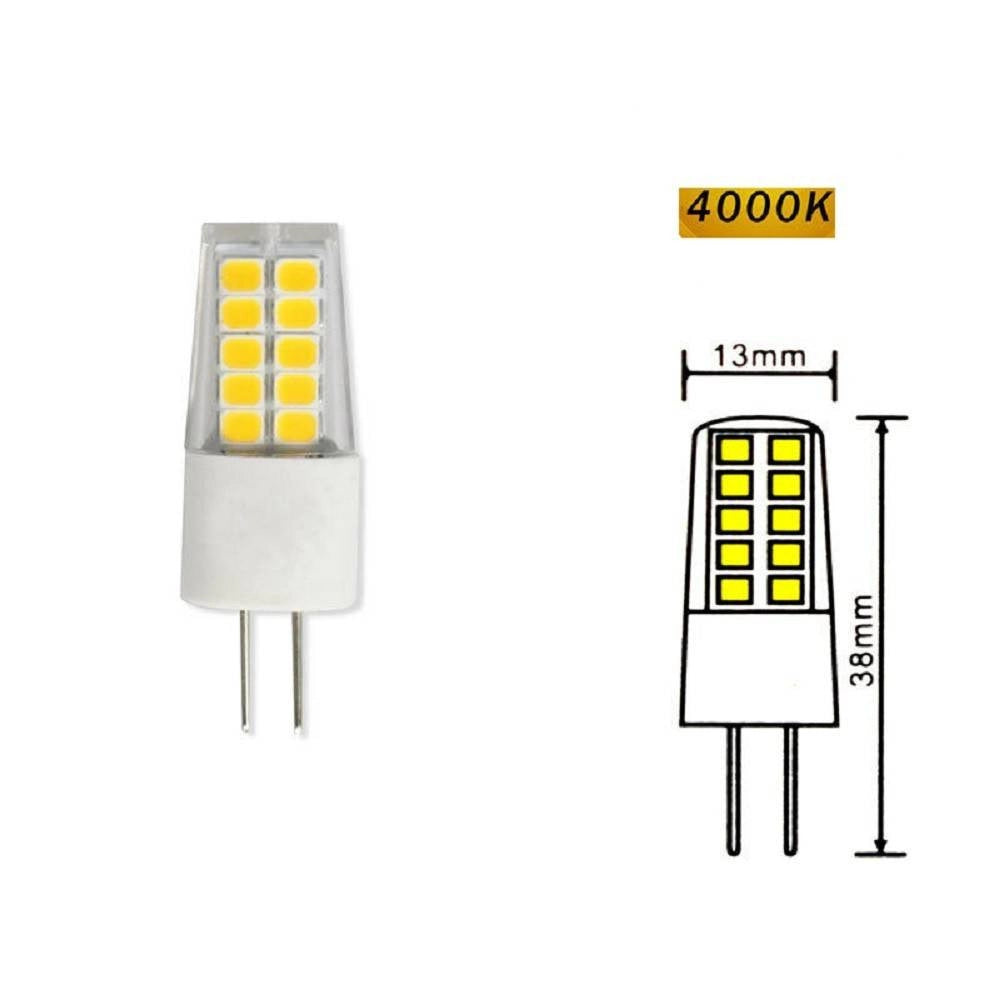Trade Shop - Lampadina G4 Led Smd 2,5 Watt 12v Luce Fredda 6500k Calda 3000k Naturale 4000k -
