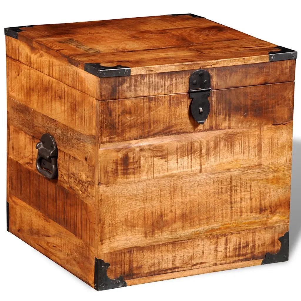 Cassetta in Legno Ruvido di Mango Cubica  cod mxl 53405