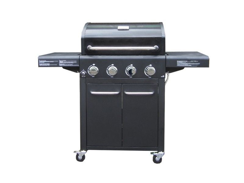 Barbecue a gas Generation Basic 4 bruciatori piani laterali pieghevoli - Rosso