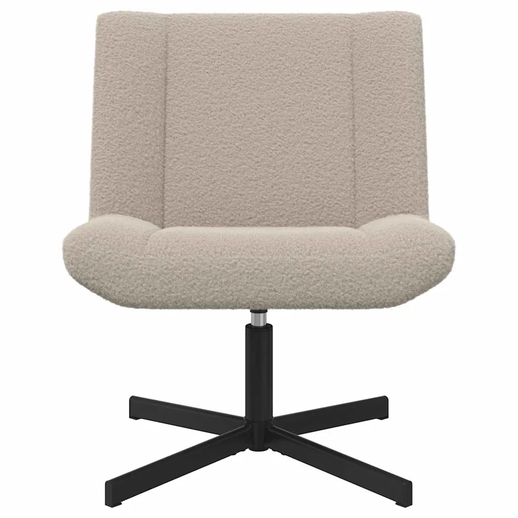 vidaXL Sedia girevole Grigio chiaro 63 x 75 x 76 cm Tessuto